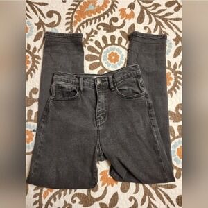 Vibe & Rant Dark Wash Distressed Y2K black womens size 3 W26 Knees Distressed